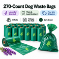 Dog Poop Waste Bags – 270 Count, Lavender Scented