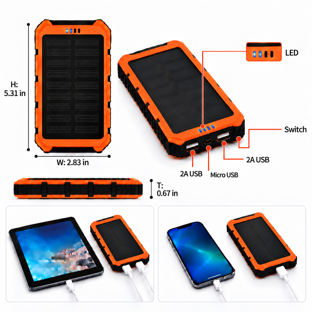 Portable Solar Power Bank