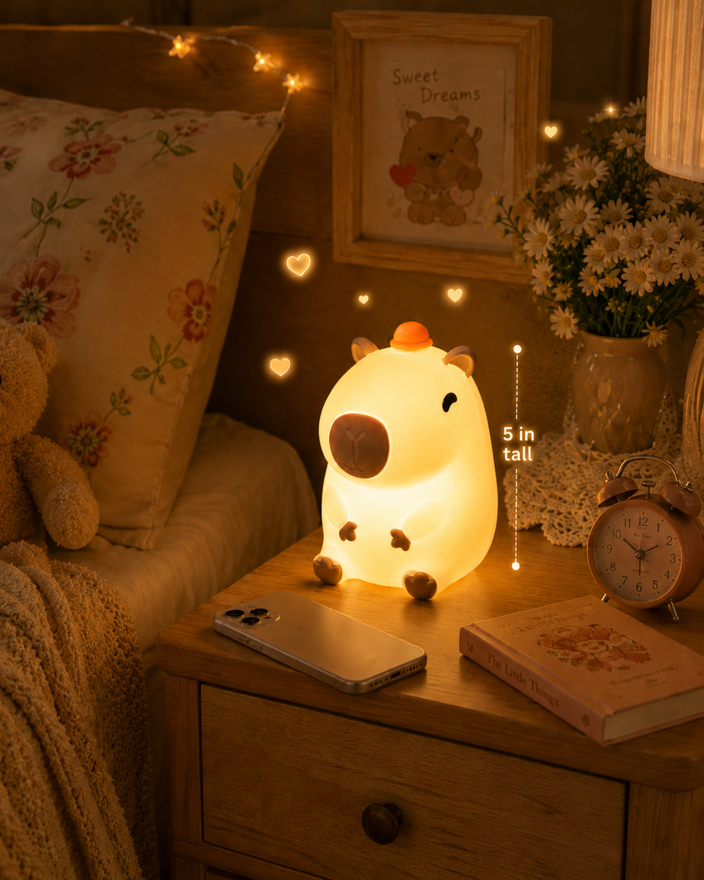 The Cozy Capybara™ Night Light | Touch-Control LED Lamp ⭐⭐⭐⭐⭐