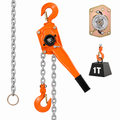 VEVOR Manual Lever Chain Hoist, 1 Ton 2200LB Capacity, 10 FT Lift, Heavy Duty Come Along