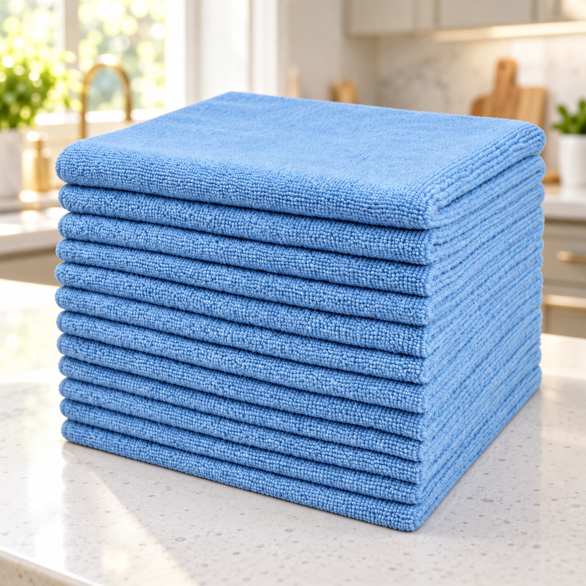 Microfiber Cleaning Cloths – 12-Pack, 16 × 16 in.